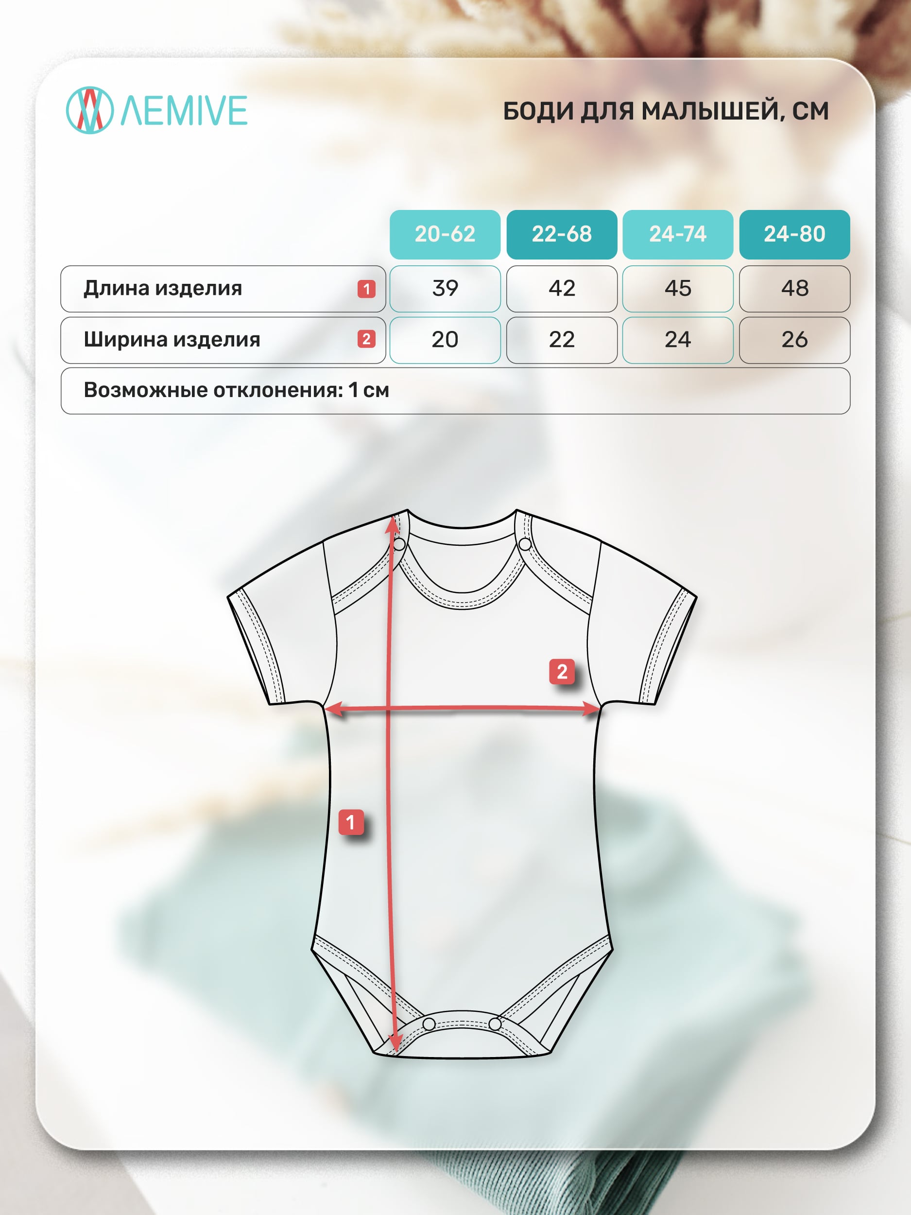 Боди для новорожденных из двойного хлопкового трикотажа интерлок